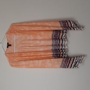 Torrid Womans Peach Pink Open Kimono/Cardigan Size 00